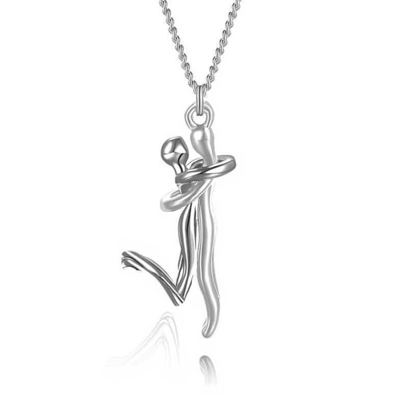 Being Eagle™ Couple's Pendant Humanoid Hug Necklace