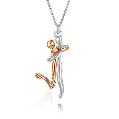 Being Eagle™ Couple's Pendant Humanoid Hug Necklace