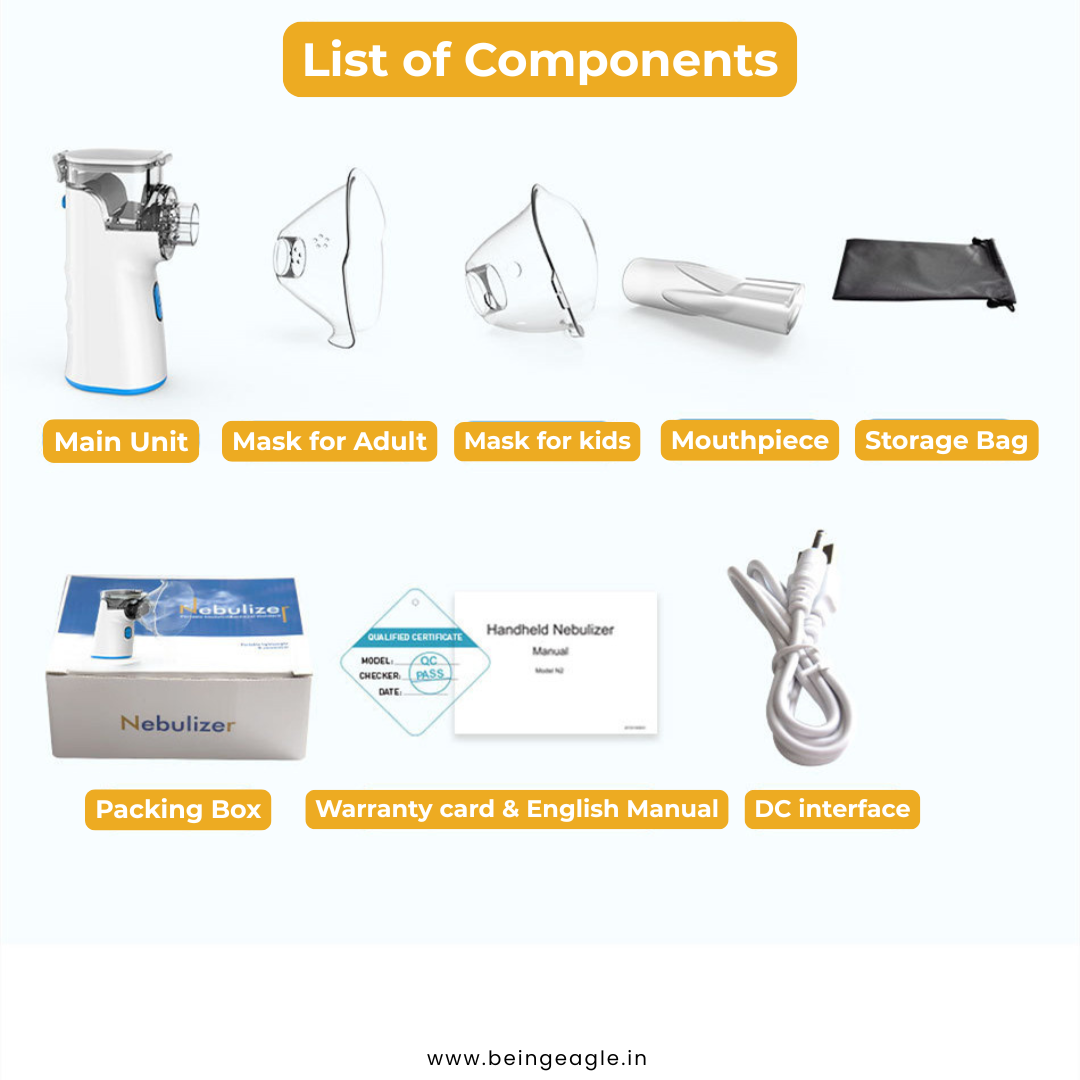 Being Eagle™ Portable  Mesh Nebulizer - for Easy Breathing