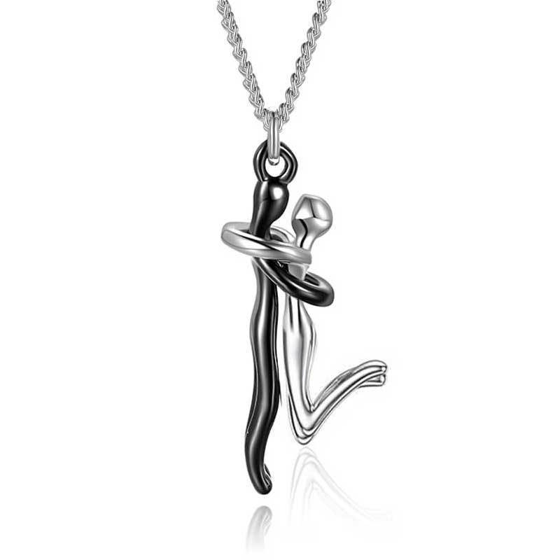 Being Eagle™ Couple's Pendant Humanoid Hug Necklace