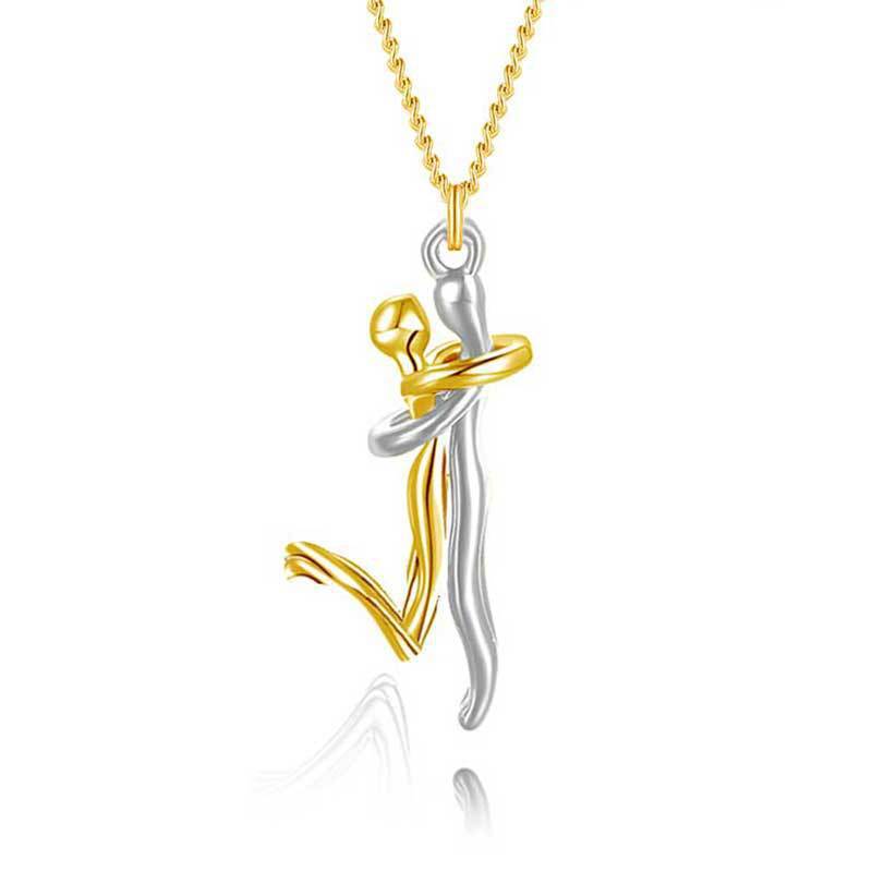 Being Eagle™ Couple's Pendant Humanoid Hug Necklace